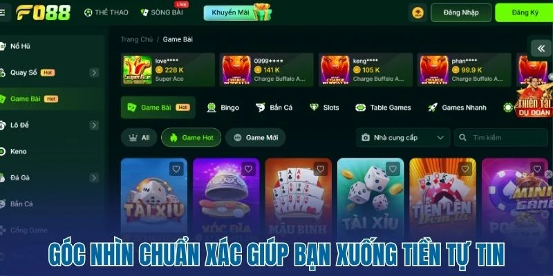 Fo88 - Thiên Đường Cá Cược Đổi Thưởng, Giải Trí Số 1 3 Góc nhìn chuẩn xác giúp bạn xuống tiền tự tin