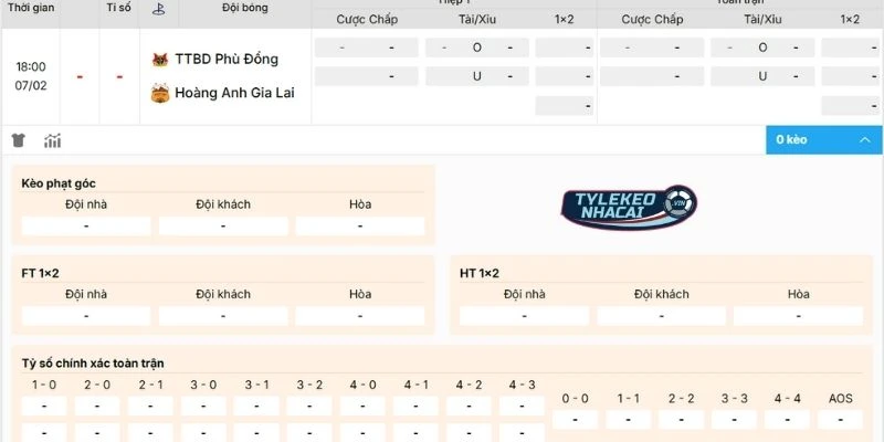 Kèo Bóng Đá Ninh Bình Vs HAGL - Hôm Nay Ngày 07/02/2026 - V.League 1 2 soi kèo Ninh Bình với Hoàng Anh Gia Lai